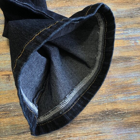 Grane Jeans Make a Statement Low Rise Flare Dark Wash Blue Womens Size 0 Junior - Picture 16 of 16